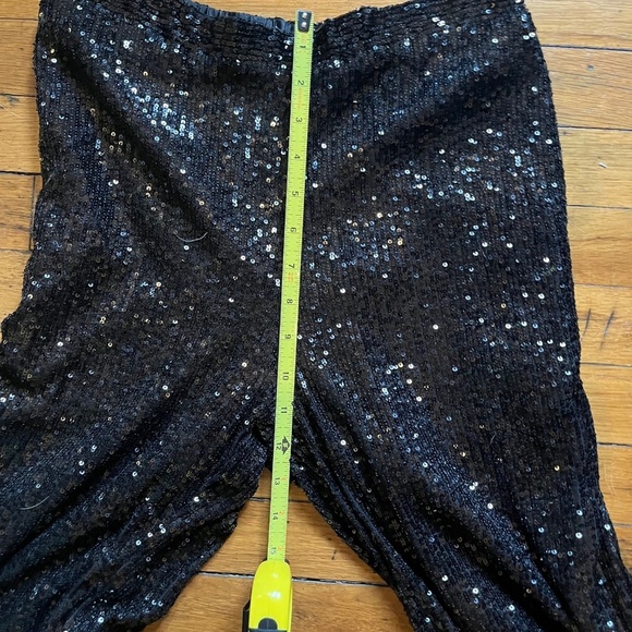 NWOT Stunning Enza Costa Trendy Black Sparkly Sequin Pant SOLD OUT Size 1(Small) - Picture 7 of 14